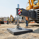 Premium Polyethylene Outrigger Pads with Handle - Heavy Duty Load Distribution for Equipment Stability