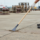Premium Long-Handled Dock Scraper 48" with Durable 2mm Carbon Steel Blade for Easy Debris Removal