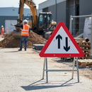 Premium Two-Way Traffic Sign Face 750mm Diameter - Quick Fit Design for Road Safety