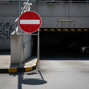 Premium No Entry Quick Fit Sign for Road Closures - 750mm Warning Sign for Driver Safety