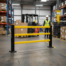 Premium Hybrid Flex Barrier Straight Kit with Flexible Shock-Absorbing Feet and Rails for Enhanced Safety