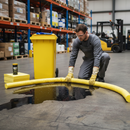 360 Litre Heavy Duty Spill Kit in Yellow Wheelie Bin for Chemical Cleanup