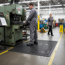 Premium Anti-Fatigue Matting 1500x1700MM with 18mm Thickness and Directional Drainage Grooves
