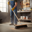 Premium Soft Wood Broom Handle 60" x 1 1/8" for Effective Cleaning and Maintenance