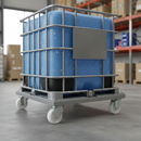 75mm Heavy Duty Swivel Plate Castor with White Nylon Wheel