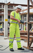 Premium Fire Retardant Hi-Vis Anti-Static Trousers with Reflective Tape and Durable Fabric