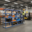 Premium Heavy Duty Shelving Unit - 1800mm High - 200/280kg Capacity - Blue