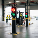 Premium 24V LED Traffic Light with Red and Green Indicators for Bollards - High-Quality Professional Grade for Industrial and Commercial Applications