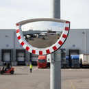Premium Wide Angle Traffic Mirror with 180-Degree View and Anti-Glare Shield for Enhanced Visibility at Junctions and Intersections