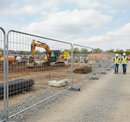Premium Heavy Duty Eco Temporary Fence Panel - 3.5m Wide and 2m High, Galvanized Steel for Robust Site Perimeter