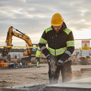 Premium Lightweight Hi-Vis Softshell Jacket with Removable Hood, Waterproof Fabric and Optimal Safety Features