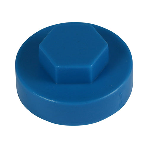 Hex Head Cover Caps - Solent Blue - 16mm