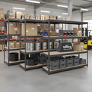 Heavy Duty Industrial Shelving - 2200mm High - 500kg Load Capacity - Grey