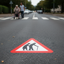 Premium Preformed Thermoplastic Road Marking for Frail or Disabled Pedestrians - Easy Application, Non-Slip, Professional Finish