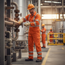Premium Hi-Vis Orange Combat Coverall with Flame Retardant and Waterproof Properties for Electrical Hazard Protection