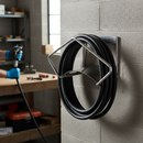 Premium Heavy Duty Wall Mounted Hose Rack - Stainless Steel Grade 304, Corrosion Resistant, Electro-Polished for Hygiene