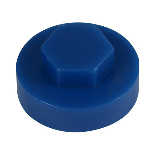 Hex Head Cover Caps - Gentian Blue - 16mm