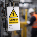 Danger High Voltage Safety Tags – 80mm x 150mm – Matt PVC – Industrial Use