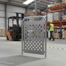 Premium Heavy Duty Door Guard Safety Barrier with Infill for Wall Protection - Durable Stainless Steel Design