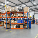 5x Heavy Duty Industrial Shelving - 1677mm High - 400kg Capacity - Steel Construction