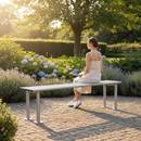 Premium Heavy Duty Backless Bench 1.8m for Outdoor Spaces - Durable Steel Design, Versatile Seating for Schools and Parks
