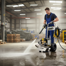 Premium Heavy Duty Compact Industrial Mobile Electric Pressure Washer 110V with Powerful 80 Bar, 1500psi and 12 L/min Flow