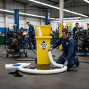 Premium Oil and Fuel Spill Kit - Yellow Wheelie Bin - 120L