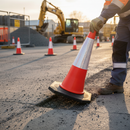 Heavy Duty 1 Metre Tall Traffic Cone for Road Safety and Visibility - High-Quality Professional Grade for Industrial and Commercial Applications