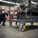 200mm Braked Swivel Plate Castor with Polyurethane Wheel