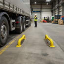 Premium Cranked HGV Wheel Guides - Heavy Duty Galvanised Steel for Safe Vehicle Reversing and Protection