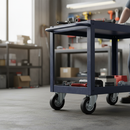 100mm Swivel Bolt Hole Castor with Heavy-Duty Rubber Tyre