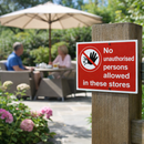 Safety Sign – No Unauthorized Persons Allowed – 1mm Rigid Plastic – Indoor/Outdoor Use