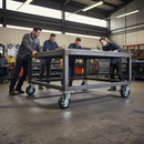 200mm Heavy Duty Swivel Plate Castor with Rubber Tyre