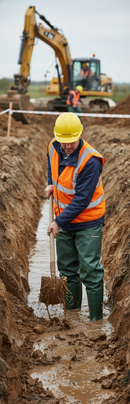 Premium Full Safety Chest Wader with Steel Toe Cap and Slip-Resistant Sole for Agricultural Use