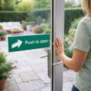 Push to Open Sign – Durable Material – Indoor/Outdoor Use