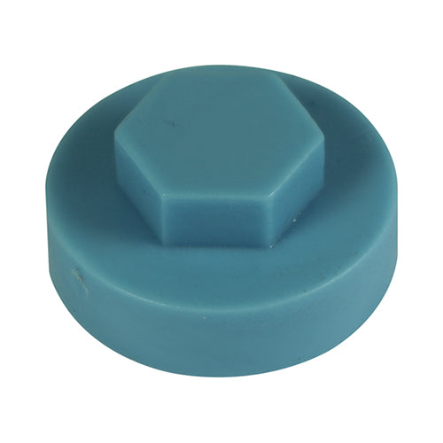 Hex Head Cover Caps - Wedgewood Blue - 19mm
