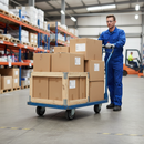 125mm Premium Swivel Plate Castor with Elastic and Aluminium Centre