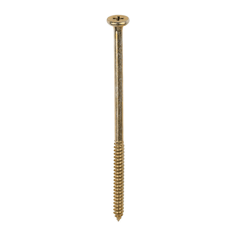 Element Screws - Shallow Pan Countersunk - PH - Self-Tapping Thread - AB Point - Yellow - 4.8 x 95