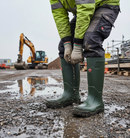 Premium Heavy Duty Full Safety Wellington Boots with Composite Toe Cap and Superior Cold Protection