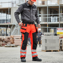 Premium High-Performance Hi-Vis Softshell Trousers with CORDURA Reinforcement and Detachable Holster Pockets for Harsh Weather