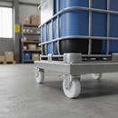 160mm Heavy Duty Braked Swivel Plate Castor with Nylon Wheel