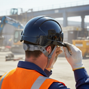 Professional Lightweight Slip Ratchet Safety Helmet with Vented Crown for Enhanced Comfort and Protection