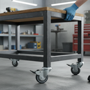 75mm Braked Swivel Bolt Hole Castor with Grey TPR and Metal Threaguards