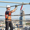 Professional Single Fall Arrest Kit with Two-Point Harness and 2m Shock Absorbing Lanyard for Safe Working at Height