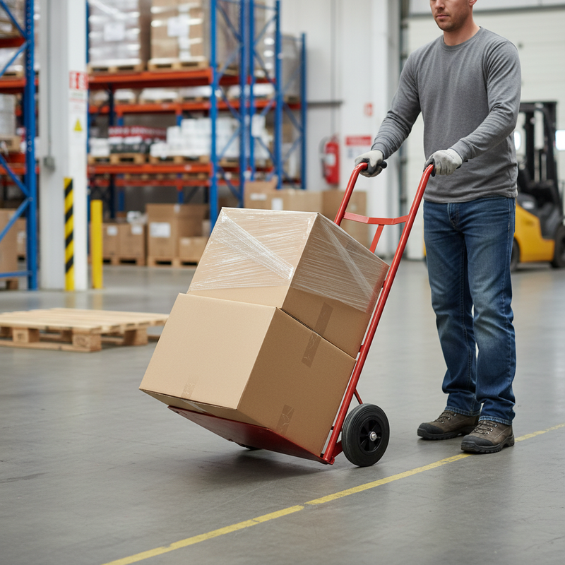 Heavy Duty Solid Wheel Sack Truck with 150kg Load Capacity