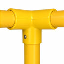 GRP 3 Way Corner – Yellow 90° Clamp for 50mm Handrail Tube