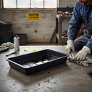 Professional Recycled General Purpose Spill Tray for Leak Containment (37.5x23x6cm)