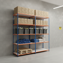 Heavy Duty Industrial Shelving - 3050mm High - 340kg Capacity - Melamine