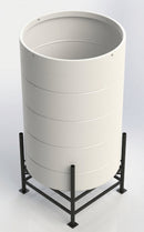 3250 Litre Open Top Cone Tank – 30° Drainage Angle (view 2)
