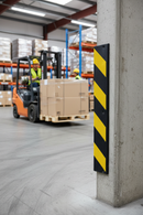 Premium Heavy Duty Corner Protector 800mm Long with Reflective Strip for Impact Protection in Commercial Spaces